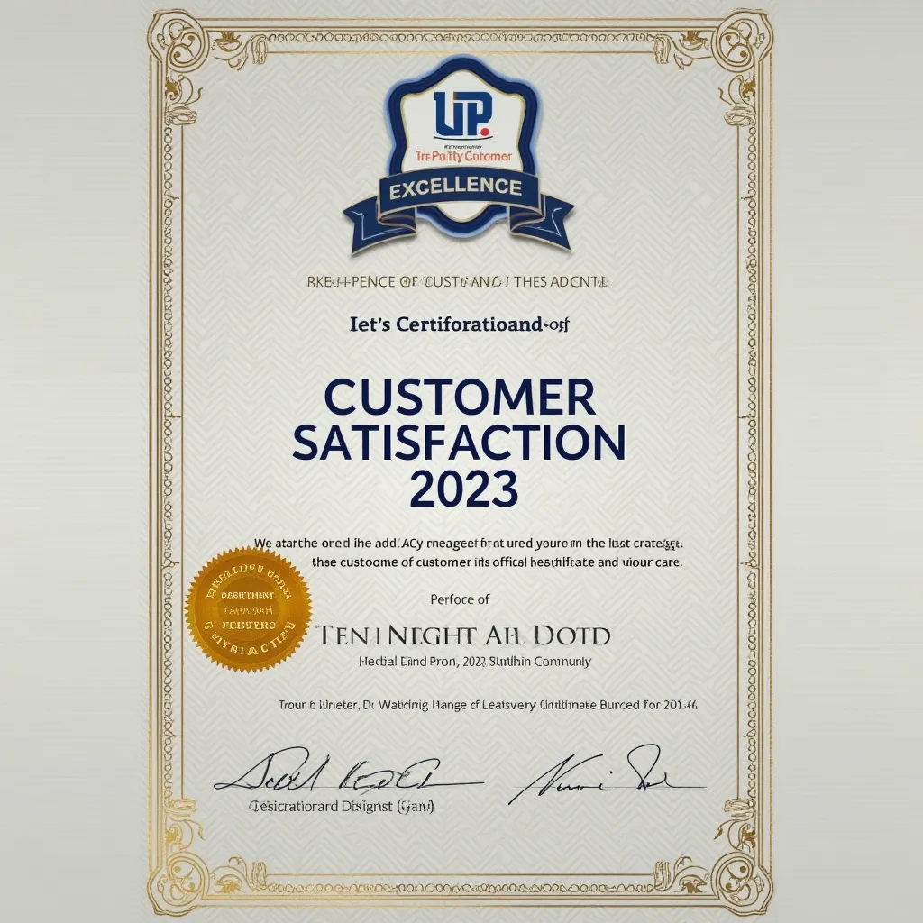 Certificado Excelencia Satisfacción Cliente 2023